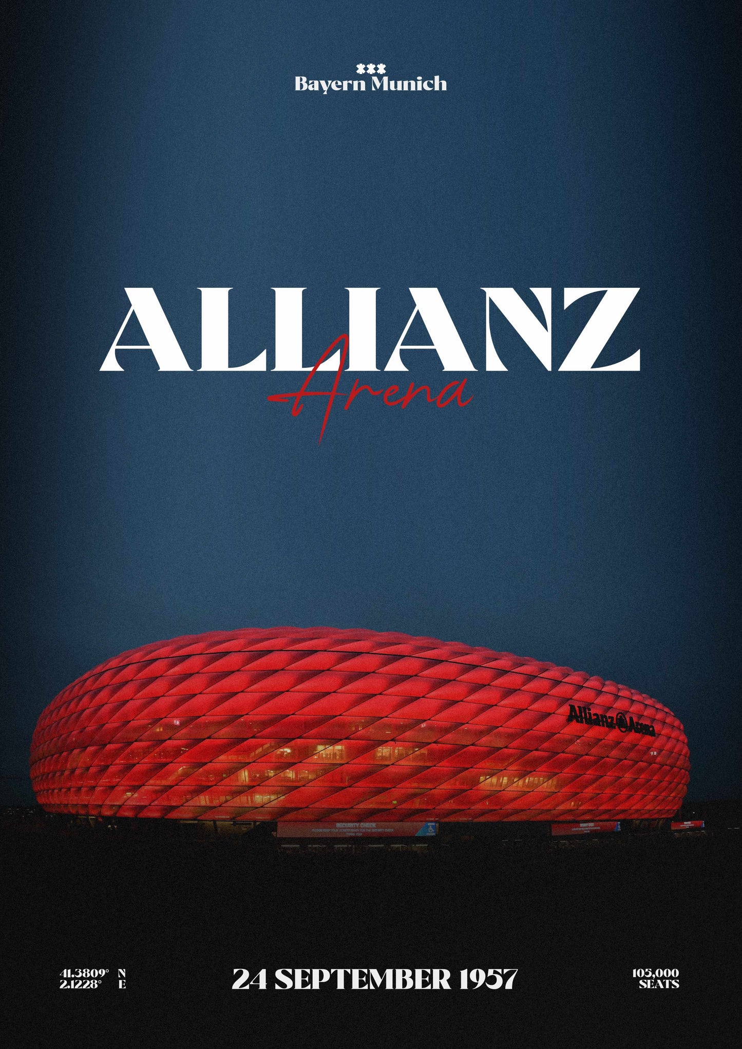 Bayern Munich Allianz Arena poster