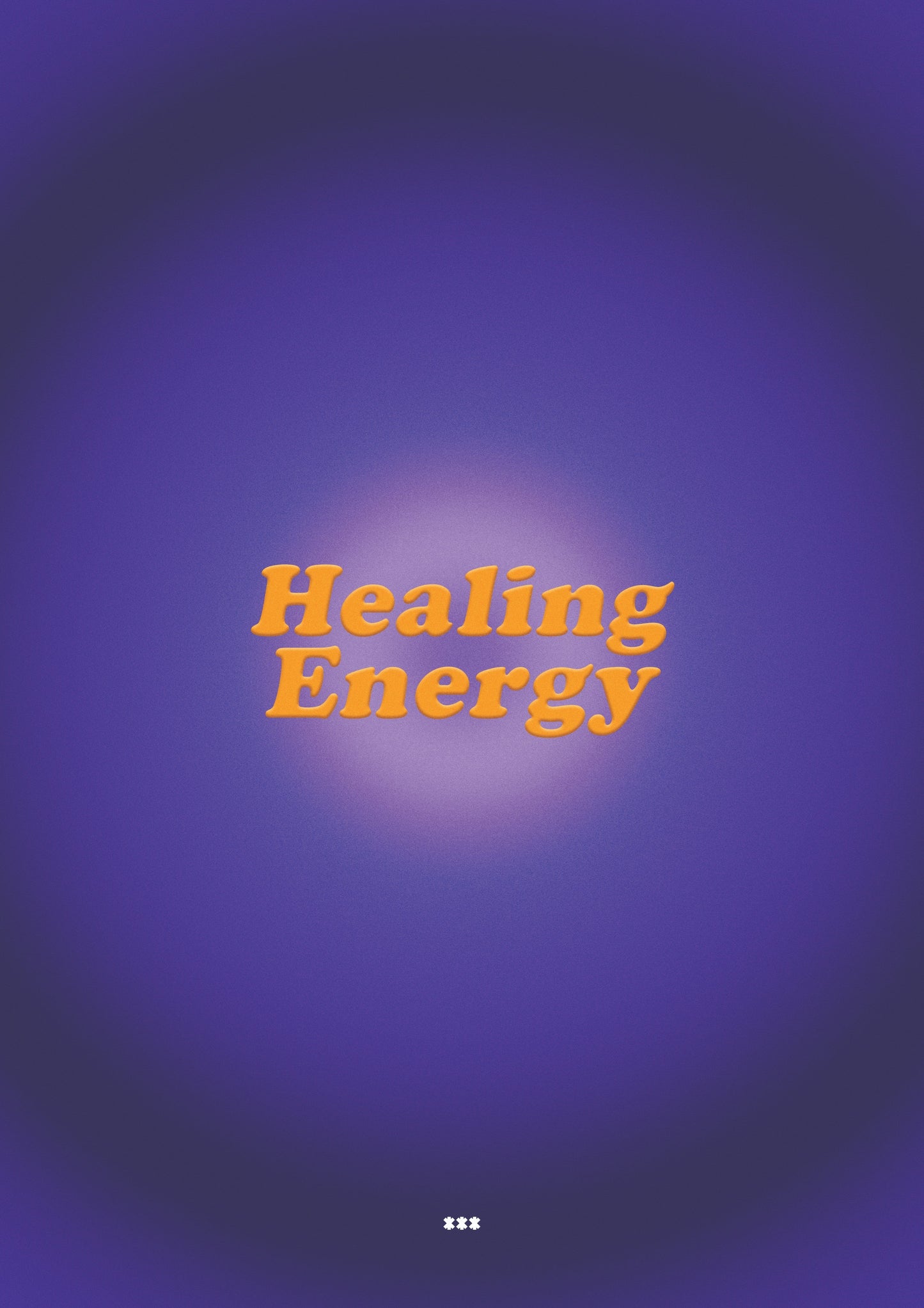 Healing energy purple wall art