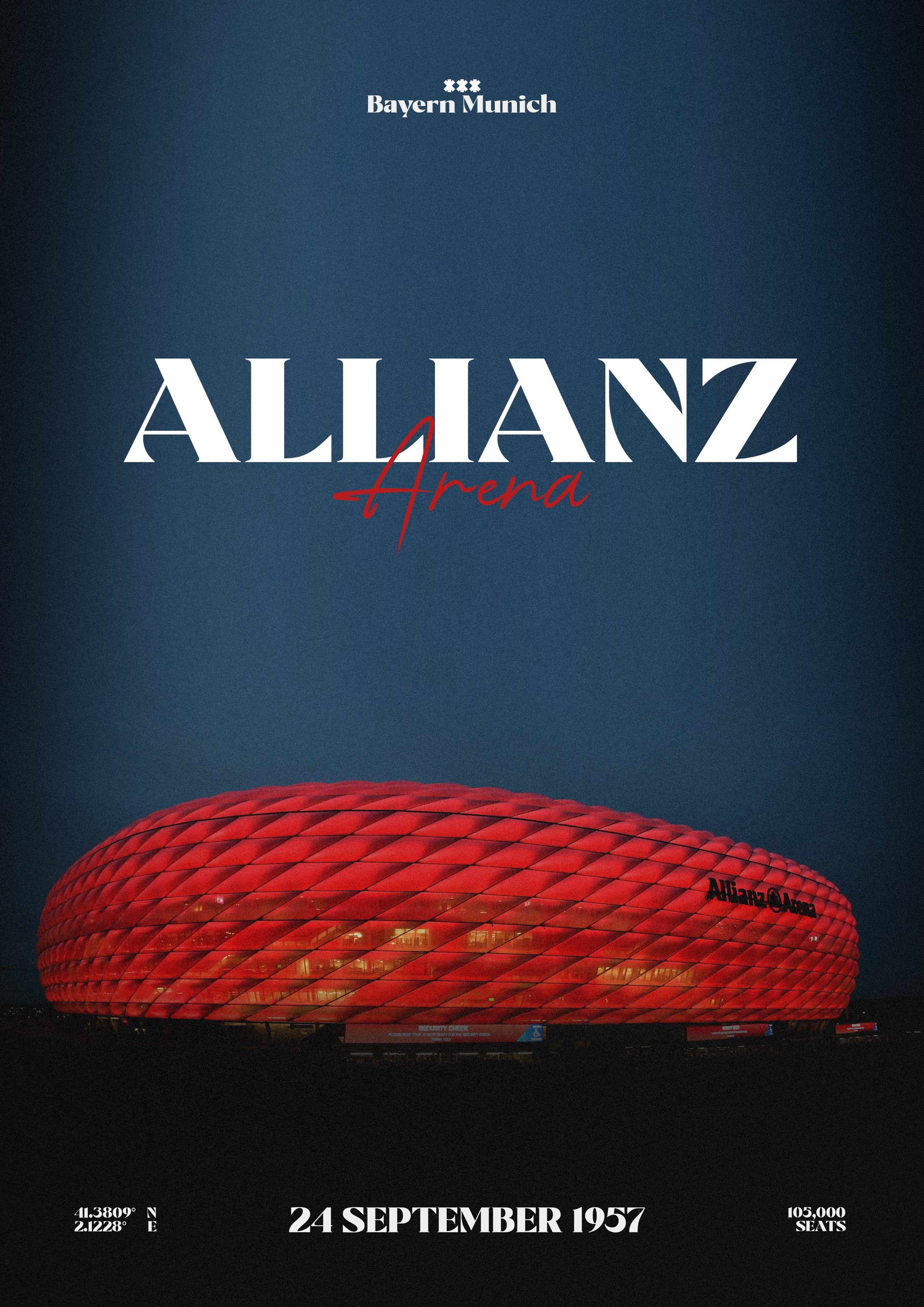 Bayern Munich Allianz Arena poster