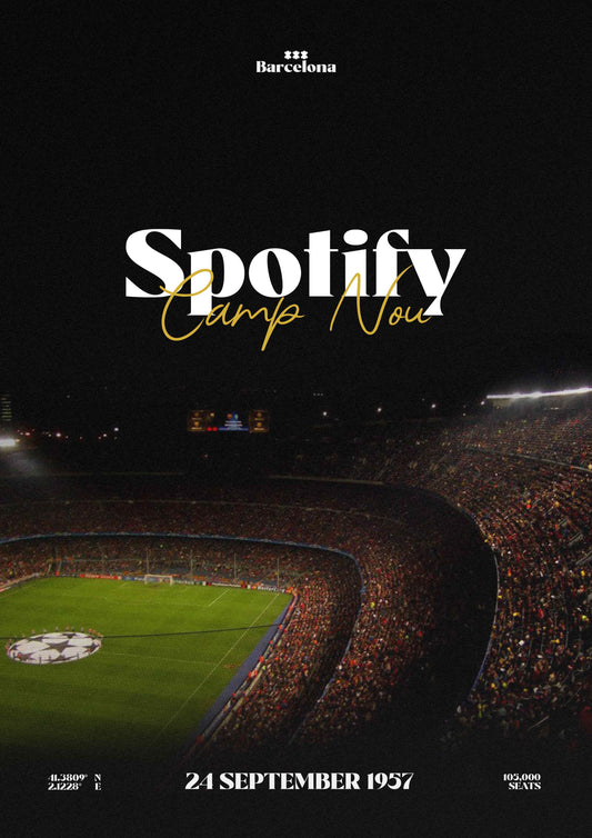 FC Barcelona Spotify Camp Nou poster