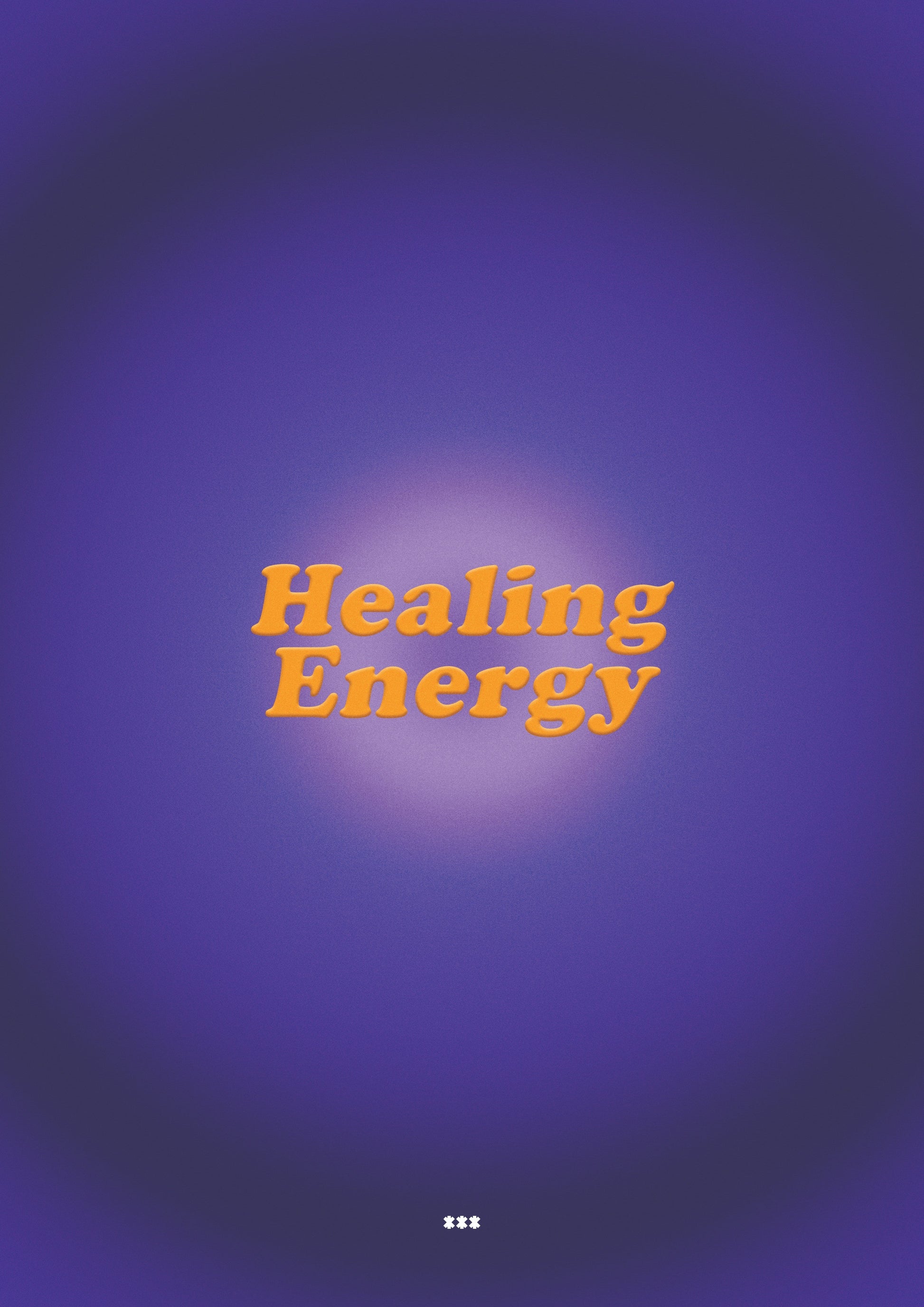 Healing energy purple wall art