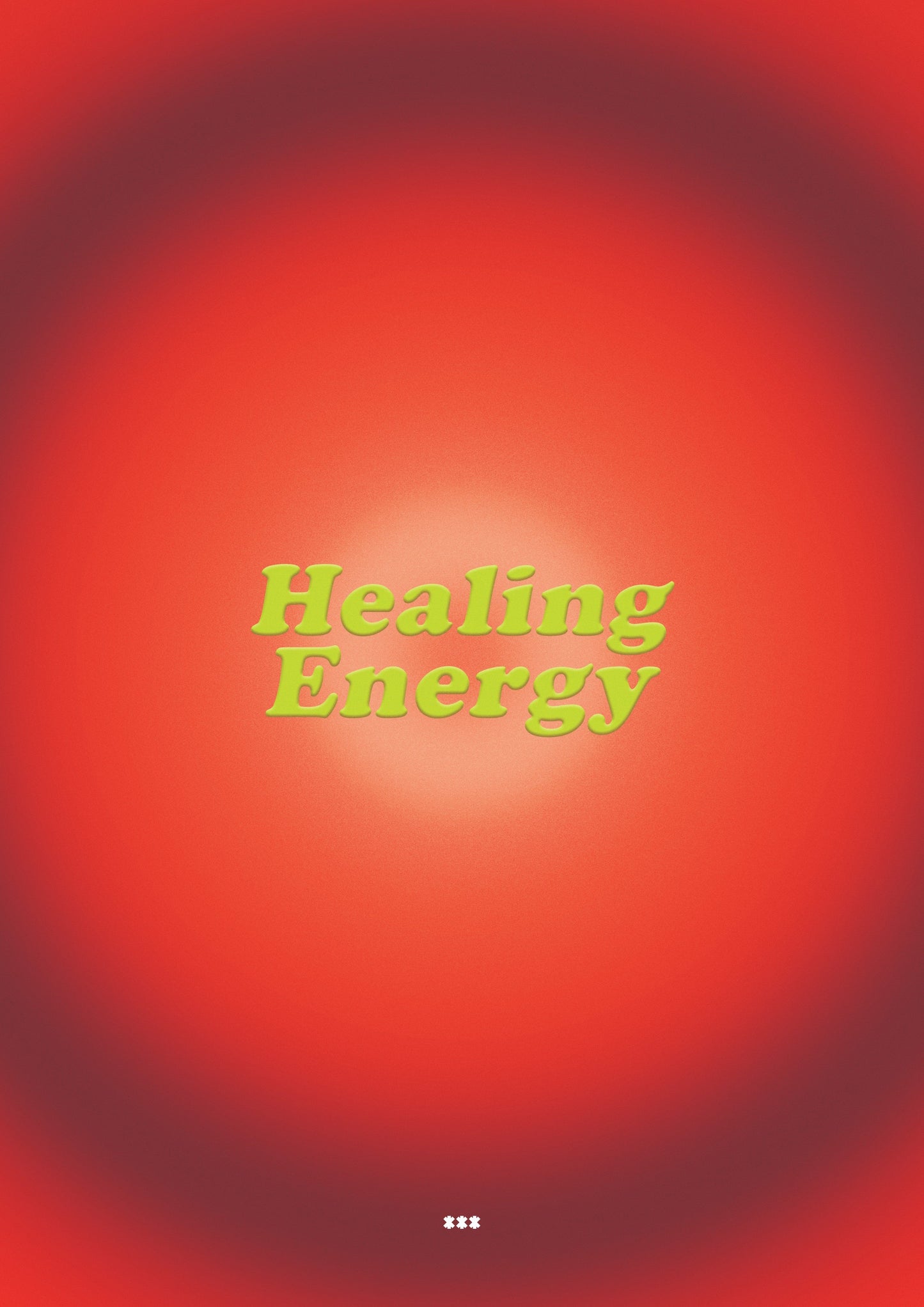 Healing energy red poster
