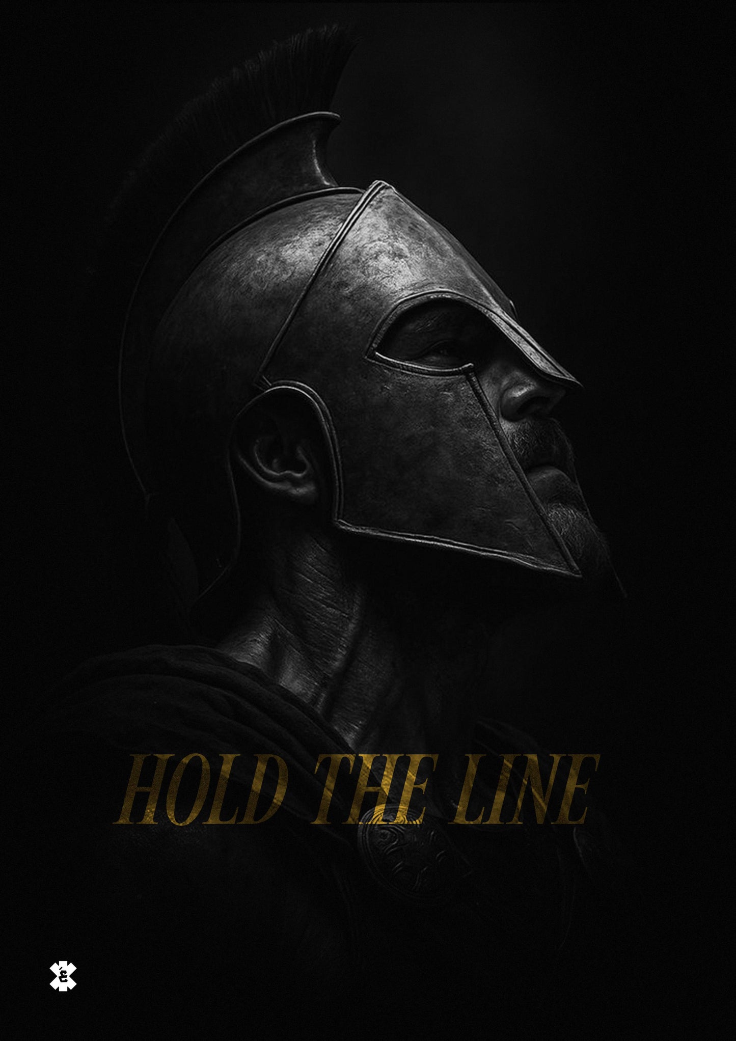 Hold the line dark discipline poster