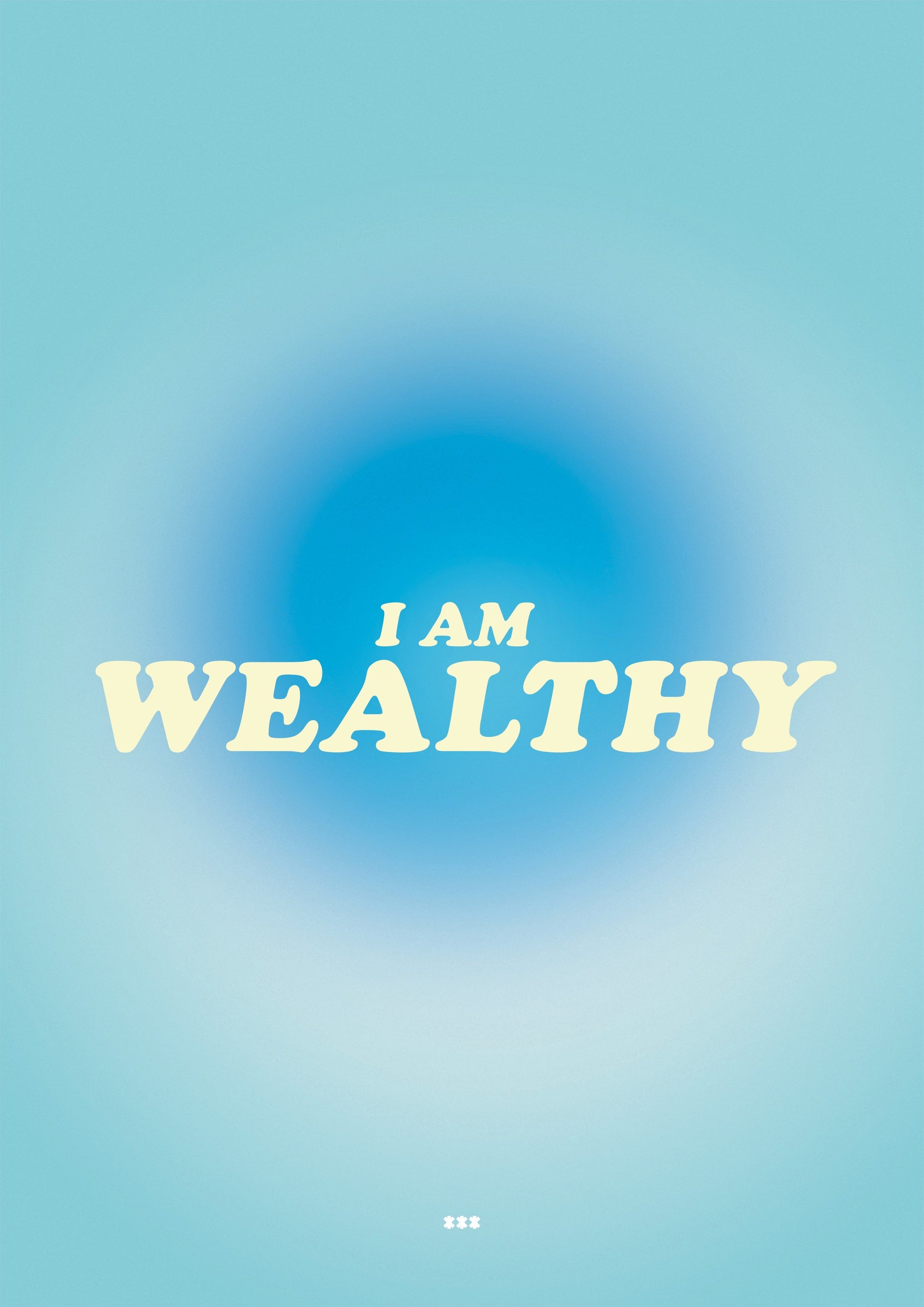 I am wealthy affirmation wall art