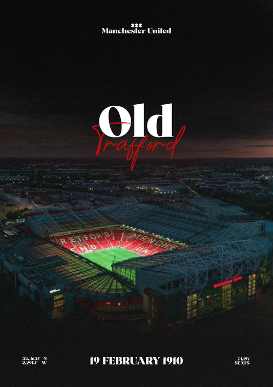 Manchester United Old Trafford poster