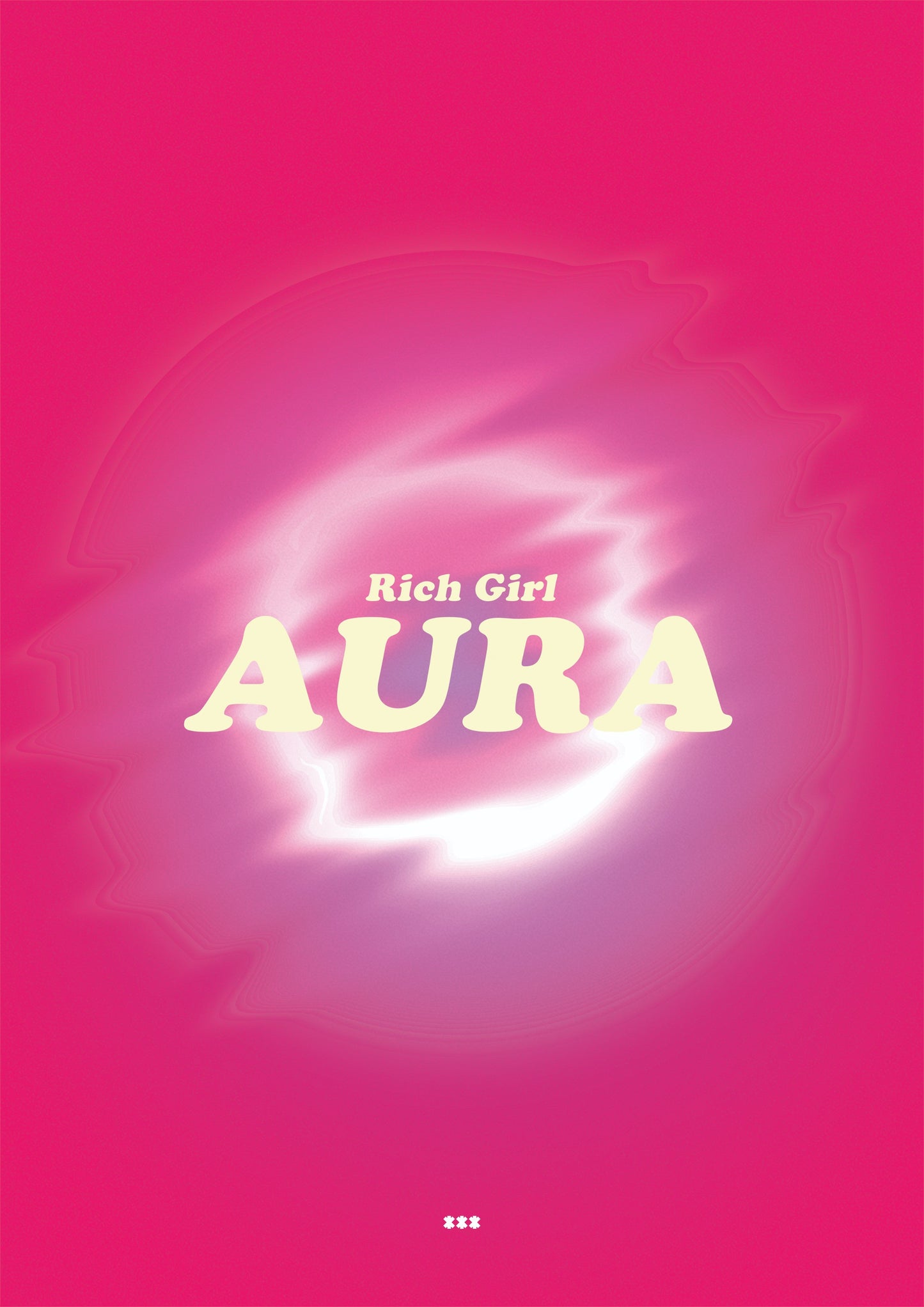 Rich girl aura pink poster