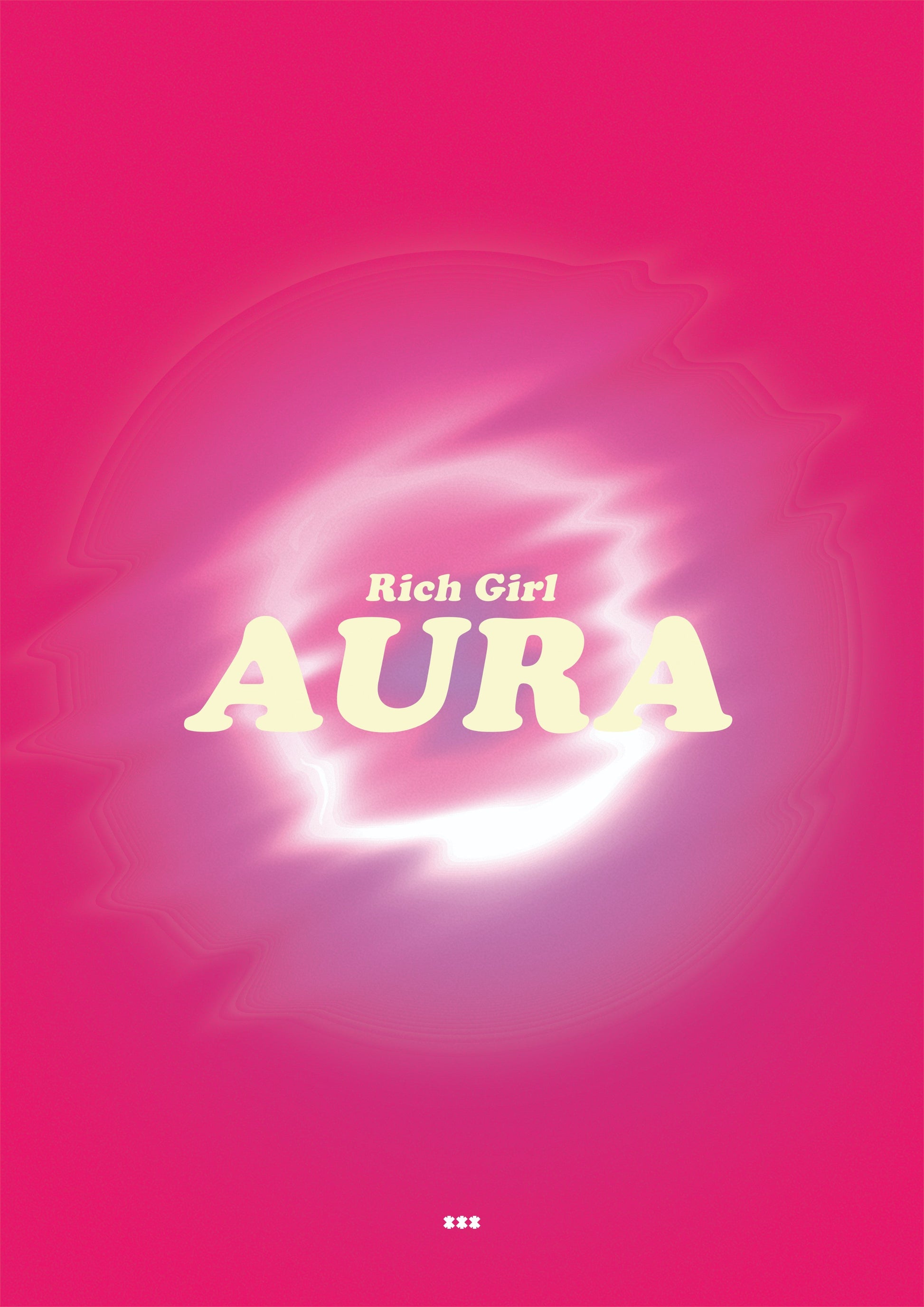 Rich girl aura pink poster